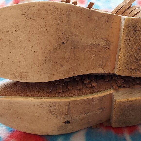 A bear co Fringe Cow girl boots Size 3 - Picture 3 of 3